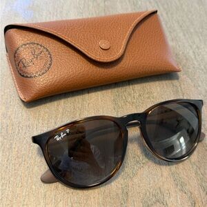 Ray-Ban RB4171 Polarized Tortoise Shell Sunglasses with Case